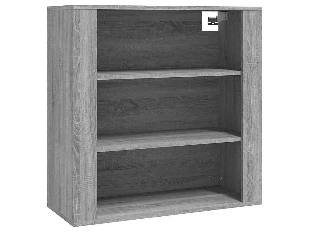 Hoge kast bewerkt hout grijs sonoma eikenkleurig