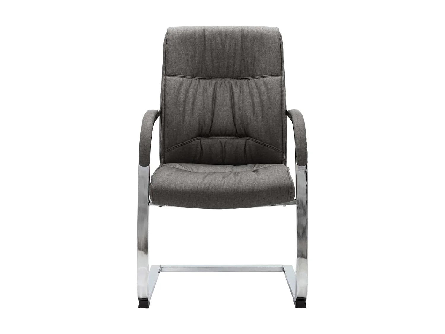 Chaise de bureau cantilever Gris Tissu