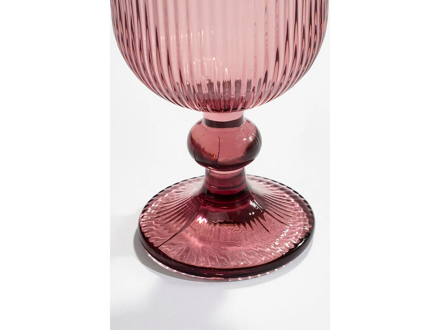 Wijnglas van glas - 8 x 8 x 15 - Paars - MERLOT