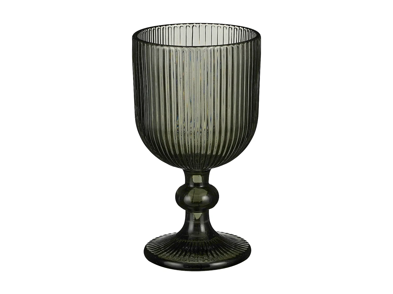 Verre à vin en verre - 8 x 8 x 15 - Gris - MERLOT