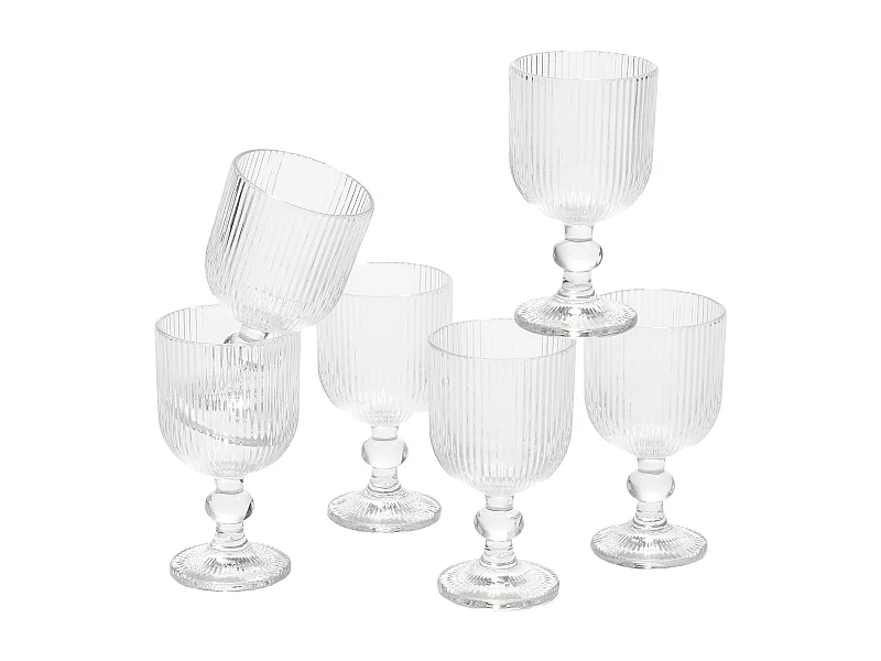 Wijnglas van glas - 8 x 8 x 15 - Glas - MERLOT