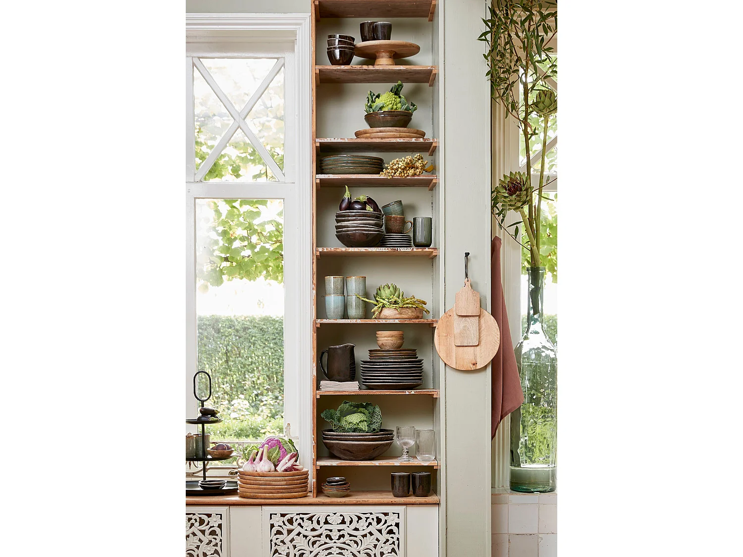 Wijnglas van glas - 8 x 8 x 15 - Glas - MERLOT