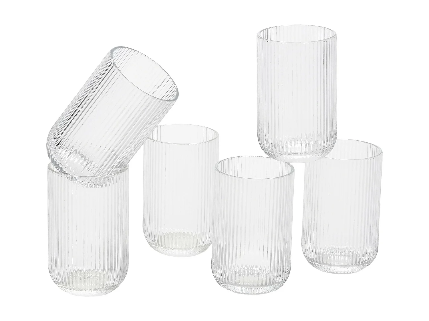 Drinkglas van glas - 8 x 8 x 13 - Transparant - MERLOT