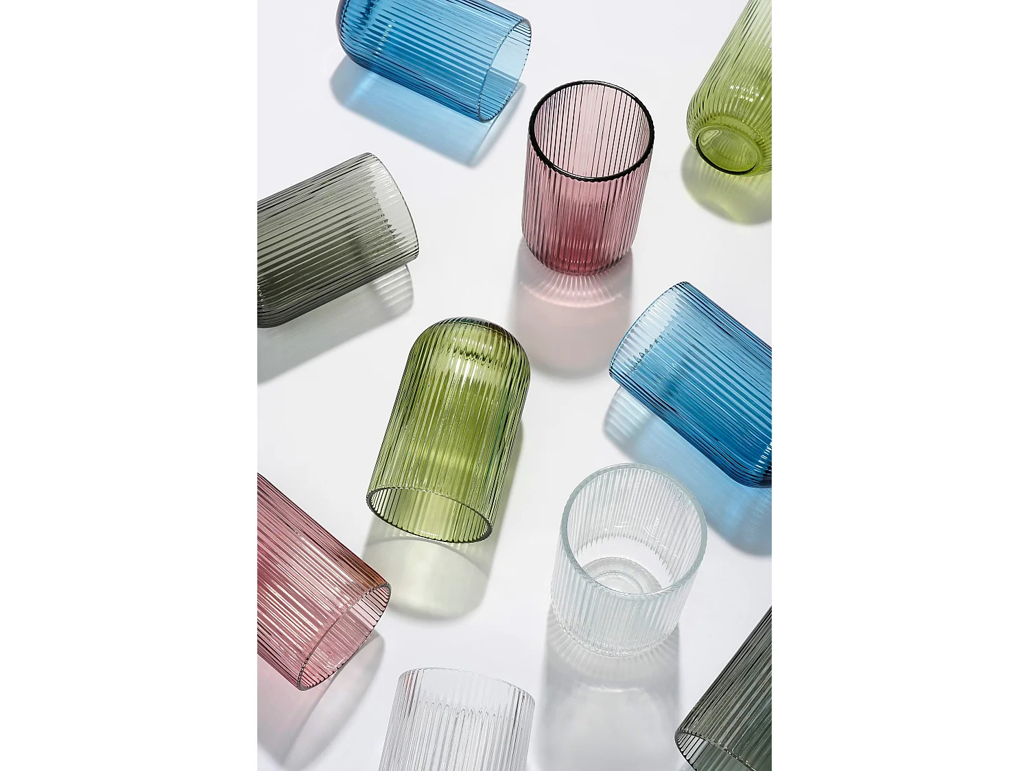 Drinkglas van glas - 8 x 8 x 13 - Transparant - MERLOT