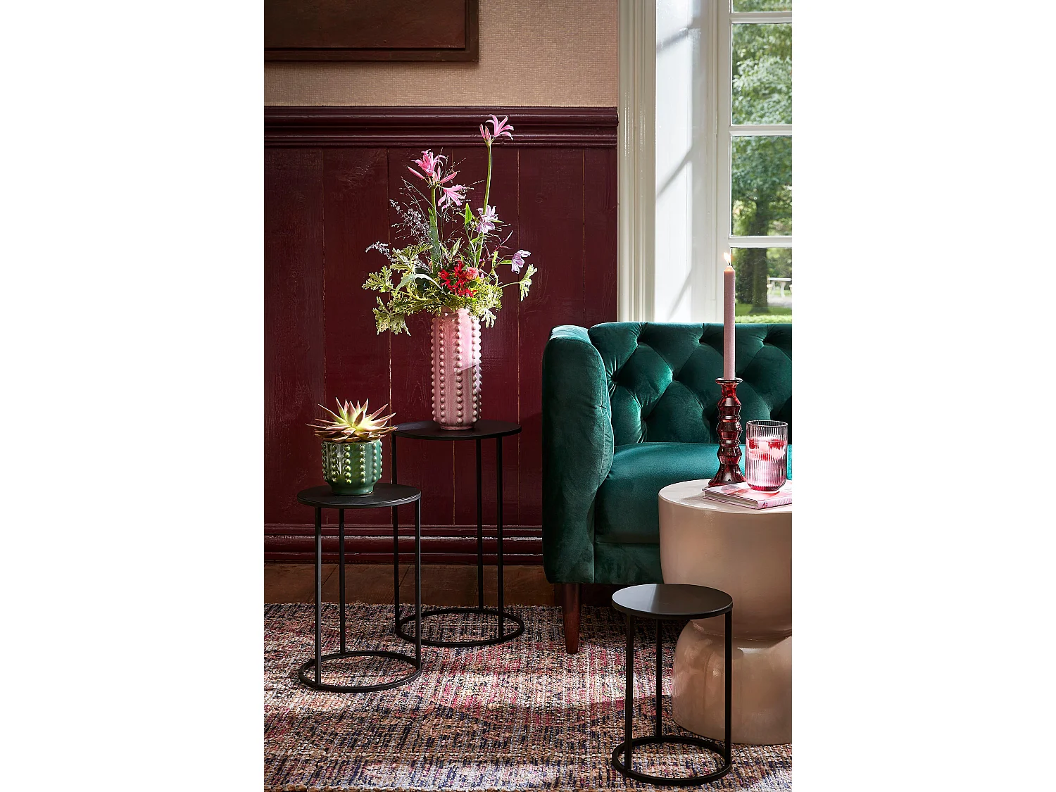 Drinkglas van glas - 8 x 8 x 13 - Transparant - MERLOT