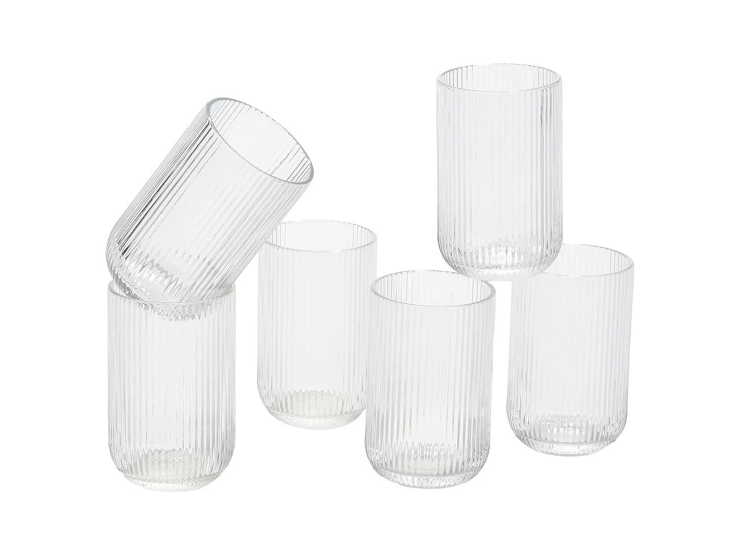 Drinkglas van glas - 8 x 8 x 13 - Transparant - MERLOT