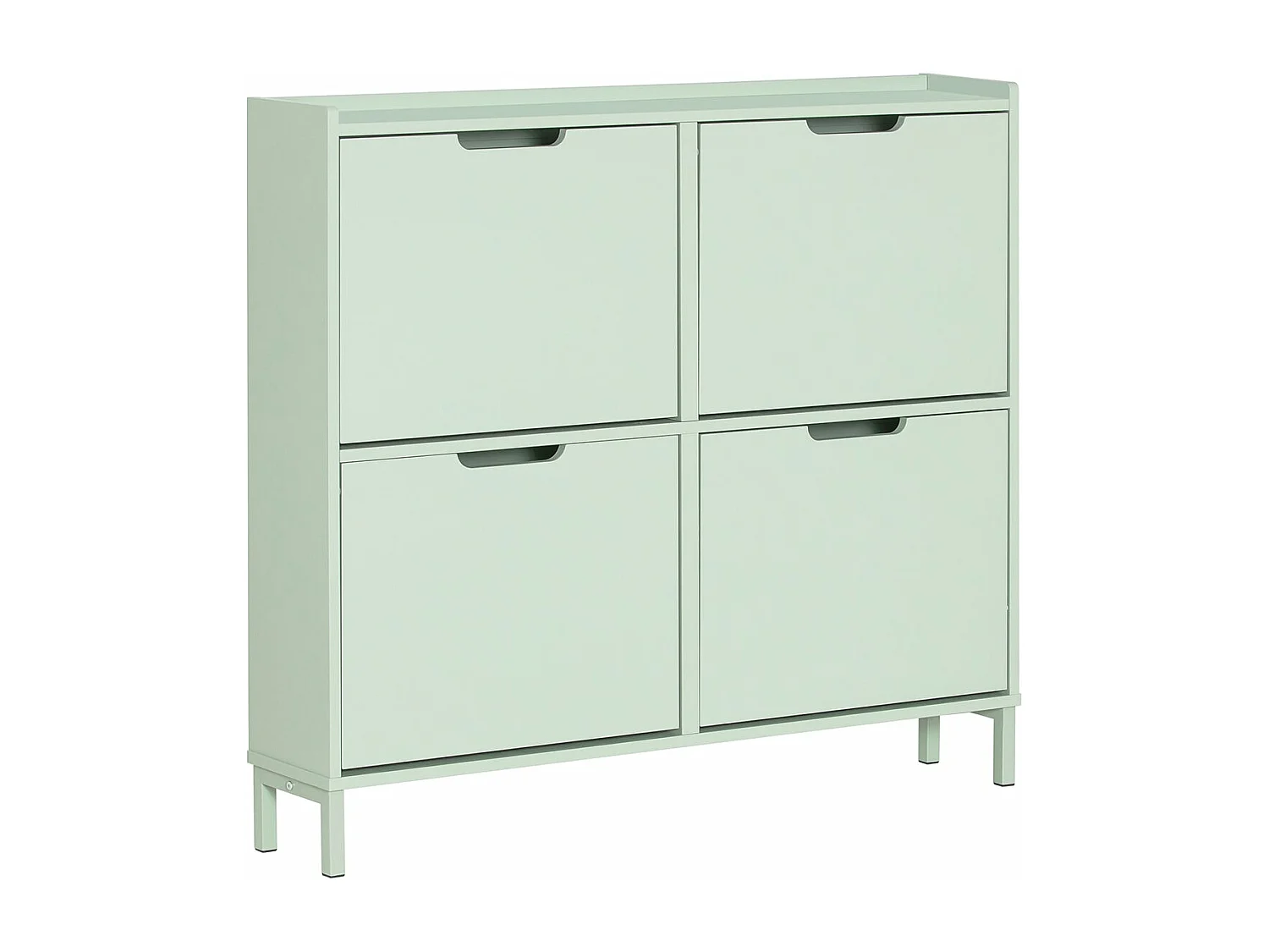 Zapatero Estrecho con 4 Solapas Organizador para Zapatos de Entrada FSR100-GR SoBuy ES