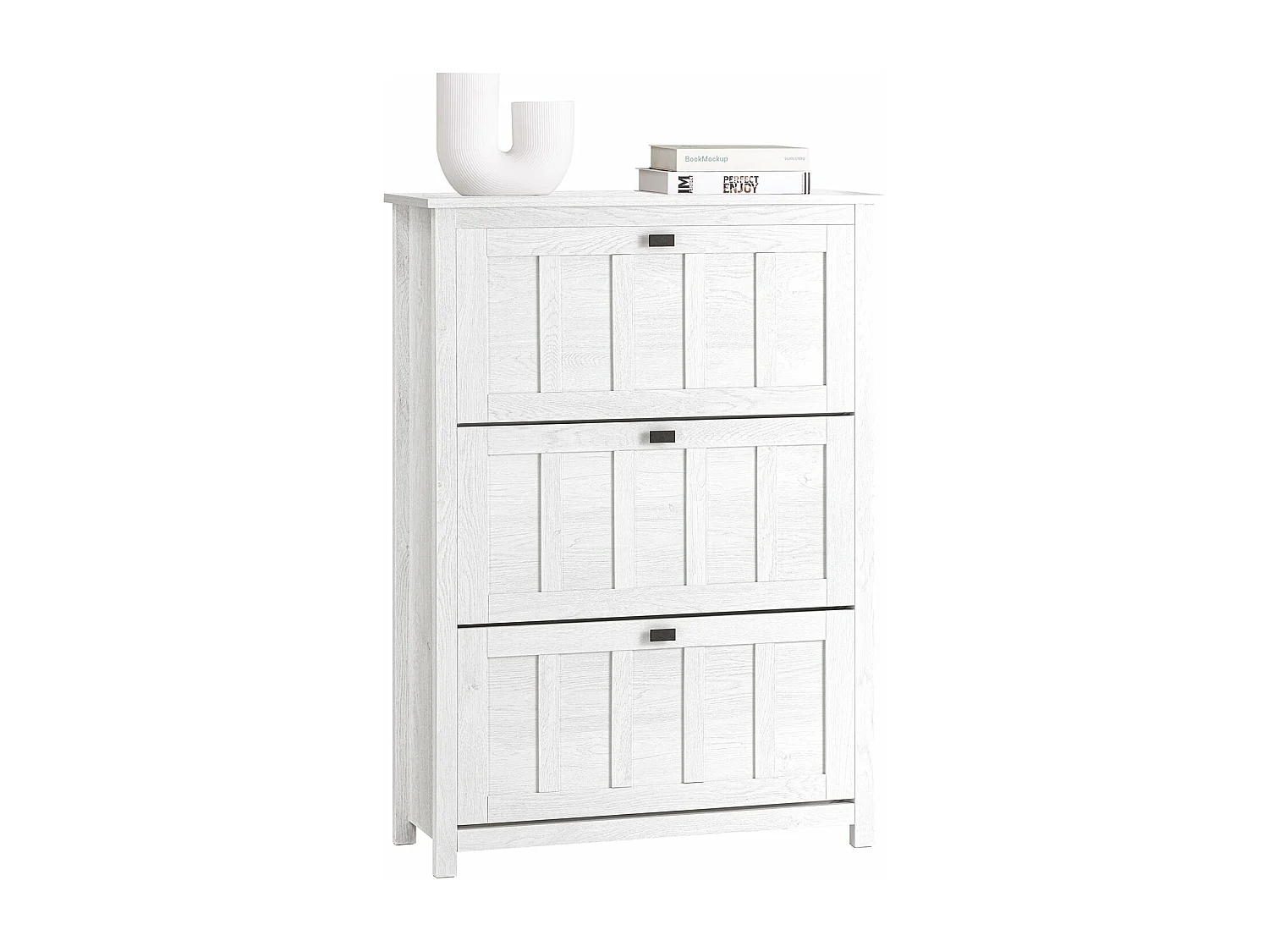 Mueble Zapatero con 3 Solapas Organizador para Zapatos de Entrada o Pasillo FSR162-W SoBuy ES