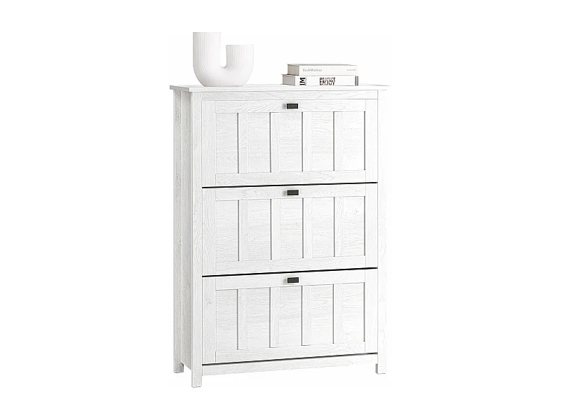 Mueble Zapatero con 3 Solapas Organizador para Zapatos de Entrada o Pasillo FSR162-W SoBuy ES