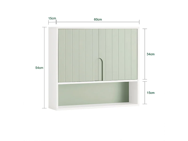 Armario de Pared para Baño Armario de Almacenamiento BZR140-GR SoBuy ES