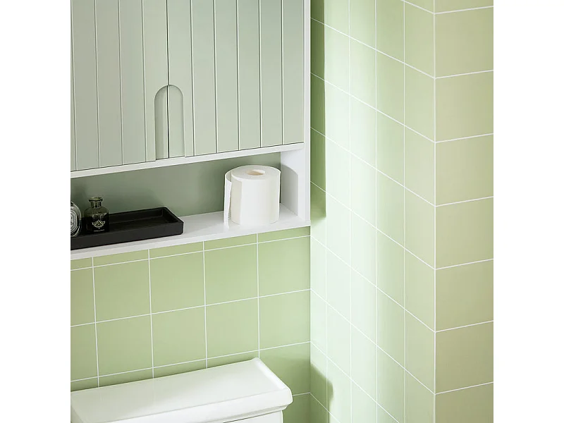 Armario de Pared para Baño Armario de Almacenamiento BZR140-GR SoBuy ES