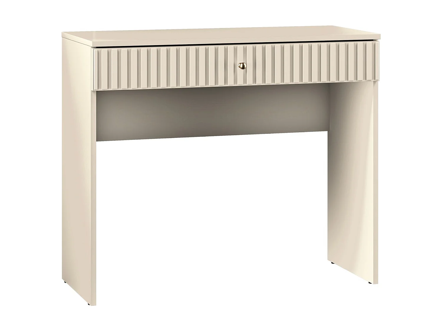 Schminktisch mit Schublade - beige - 92 cm - CALETTO