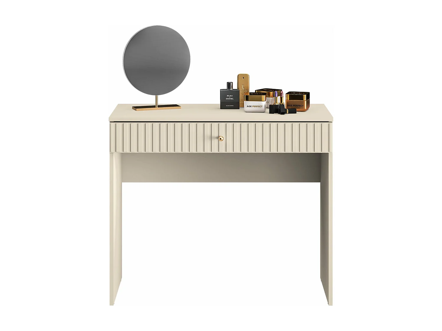 Schminktisch mit Schublade - beige - 92 cm - CALETTO