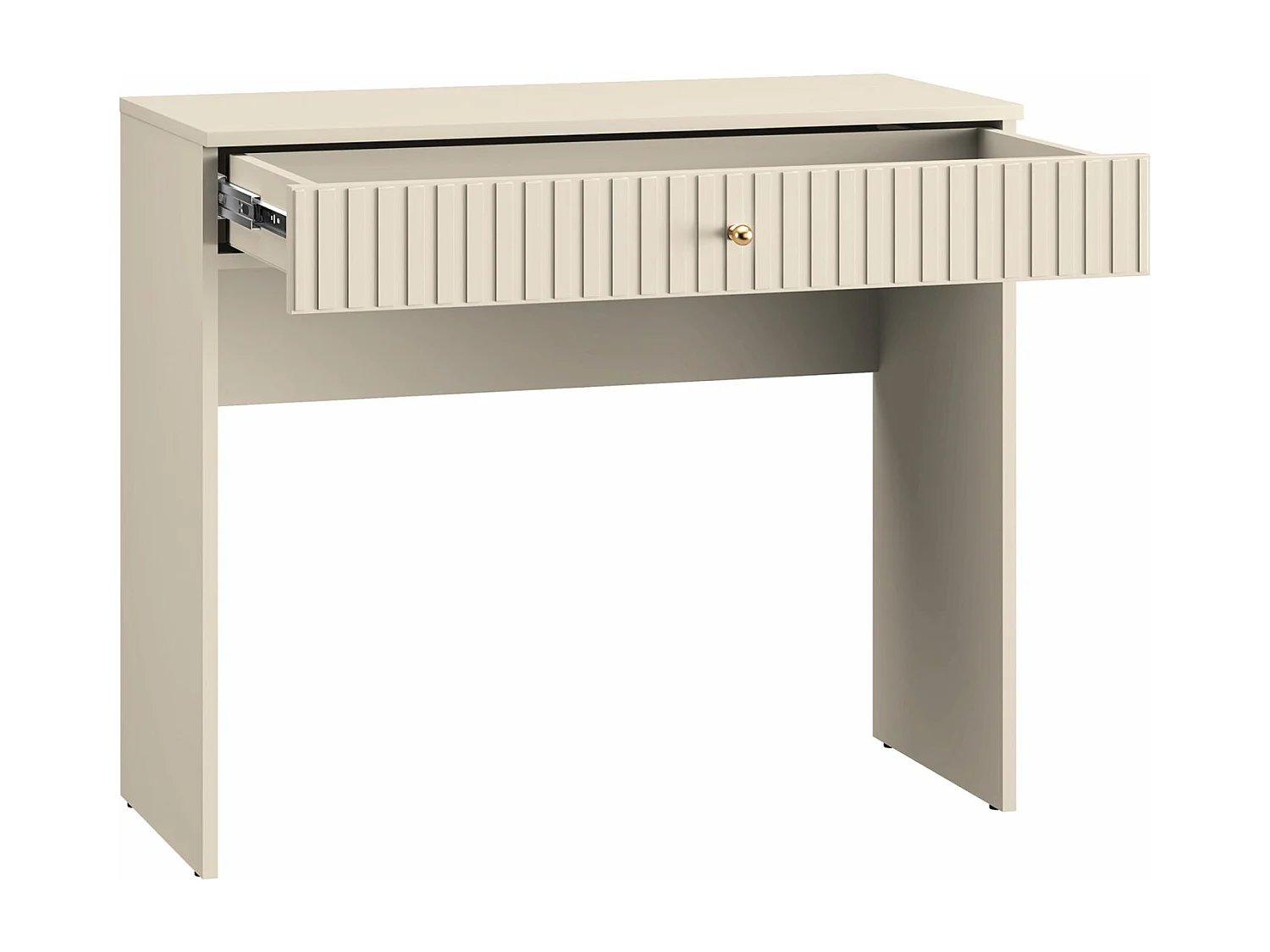 Kaptafel met lade - 92 cm - beige - CALETTO
