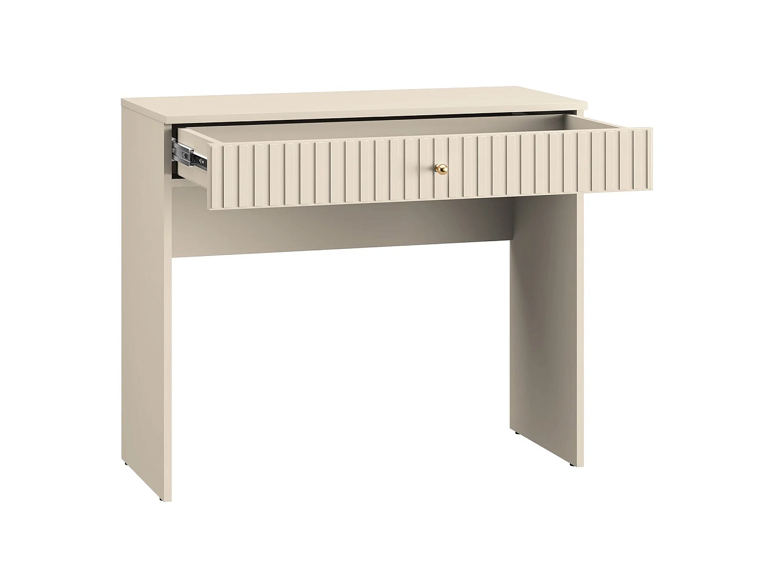 Kaptafel met lade - 92 cm - beige - CALETTO