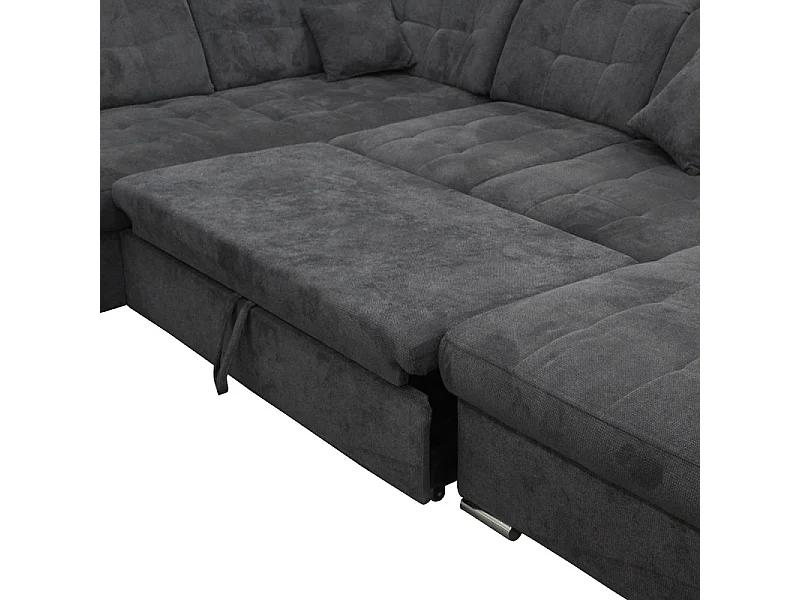 Canapé panoramique droit convertible Karolina