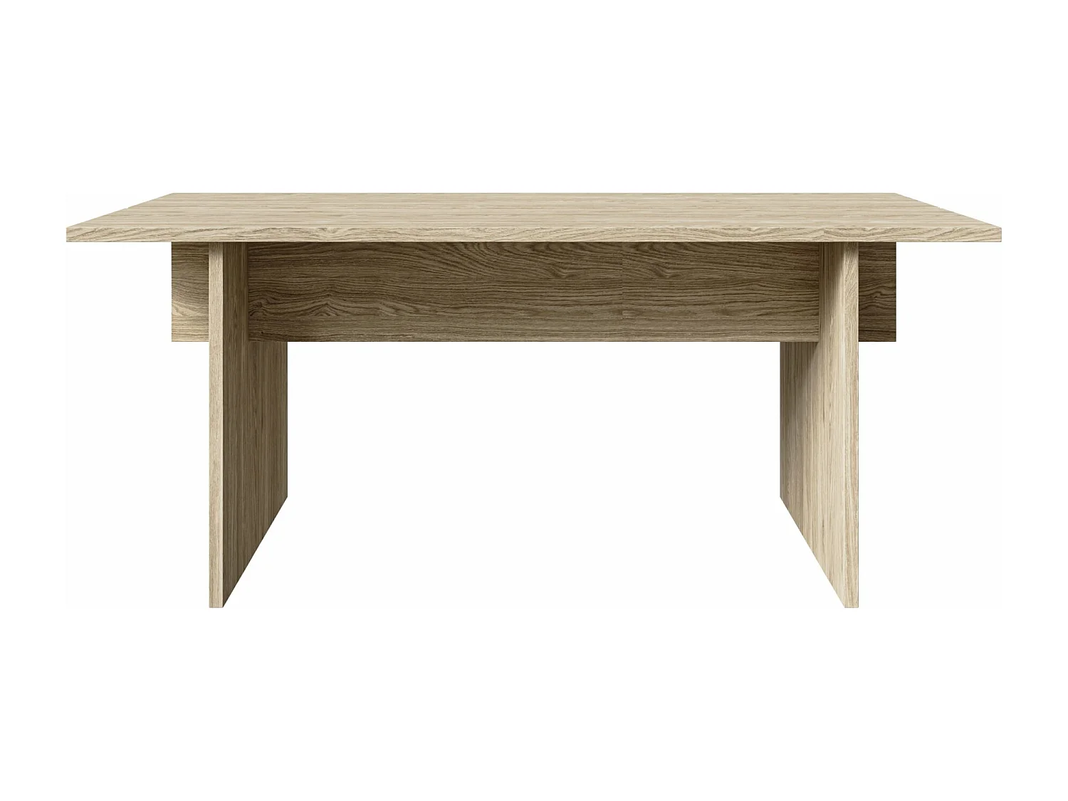 Table à manger - couleur de bois chêne huilé - 90x180 cm - DUELIO
