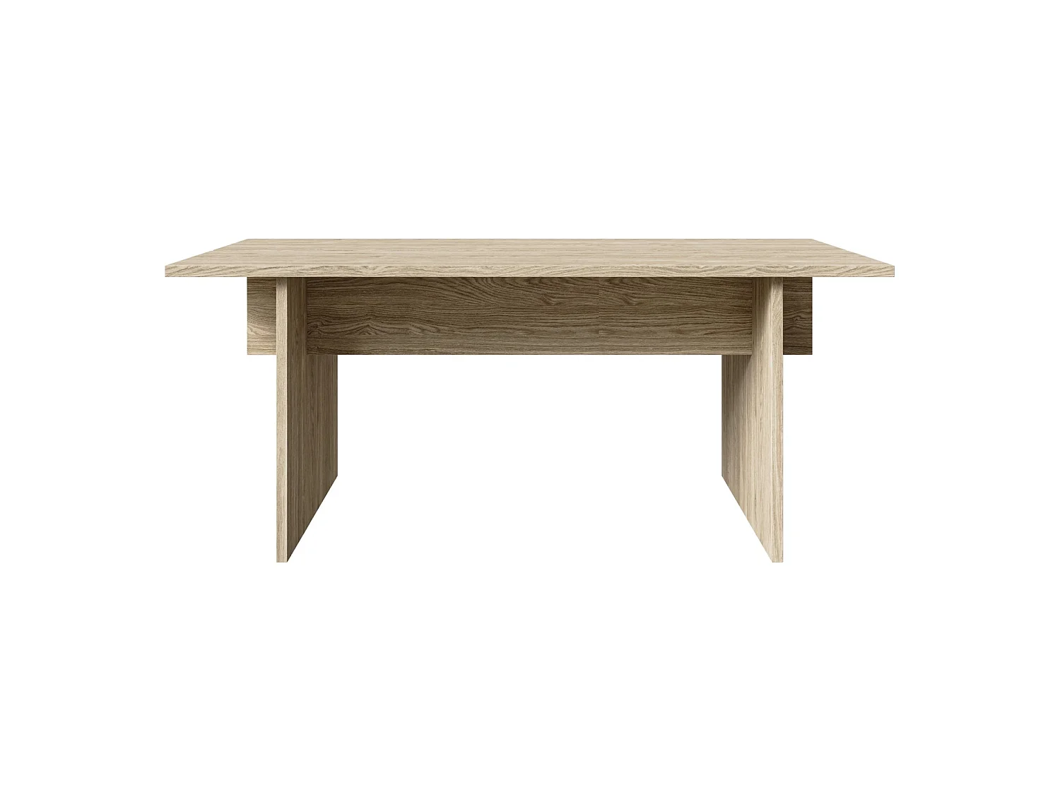 Eettafel - geolied eikenhoutkleur - 90x180 cm - DUELIO