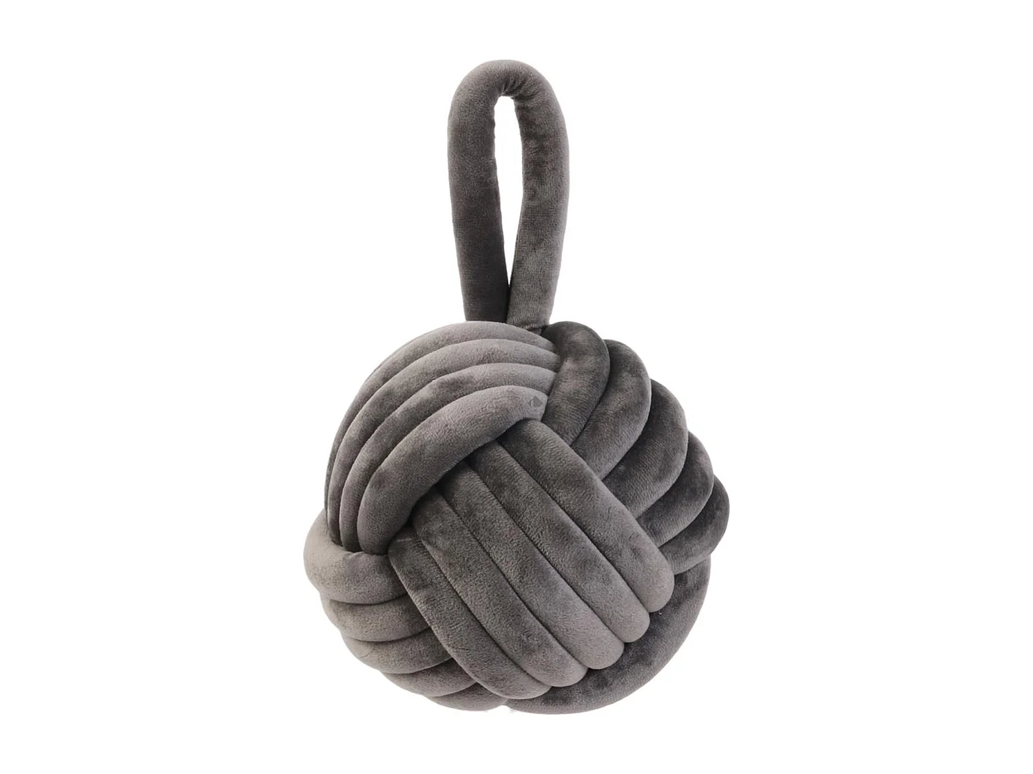 Stop porte en polyester aspect velours collection CLEMENCE gris