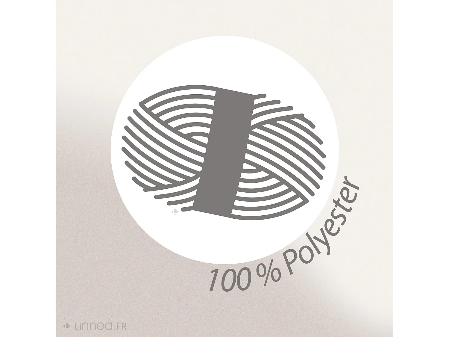 Stop porte en polyester aspect velours collection CLEMENCE gris