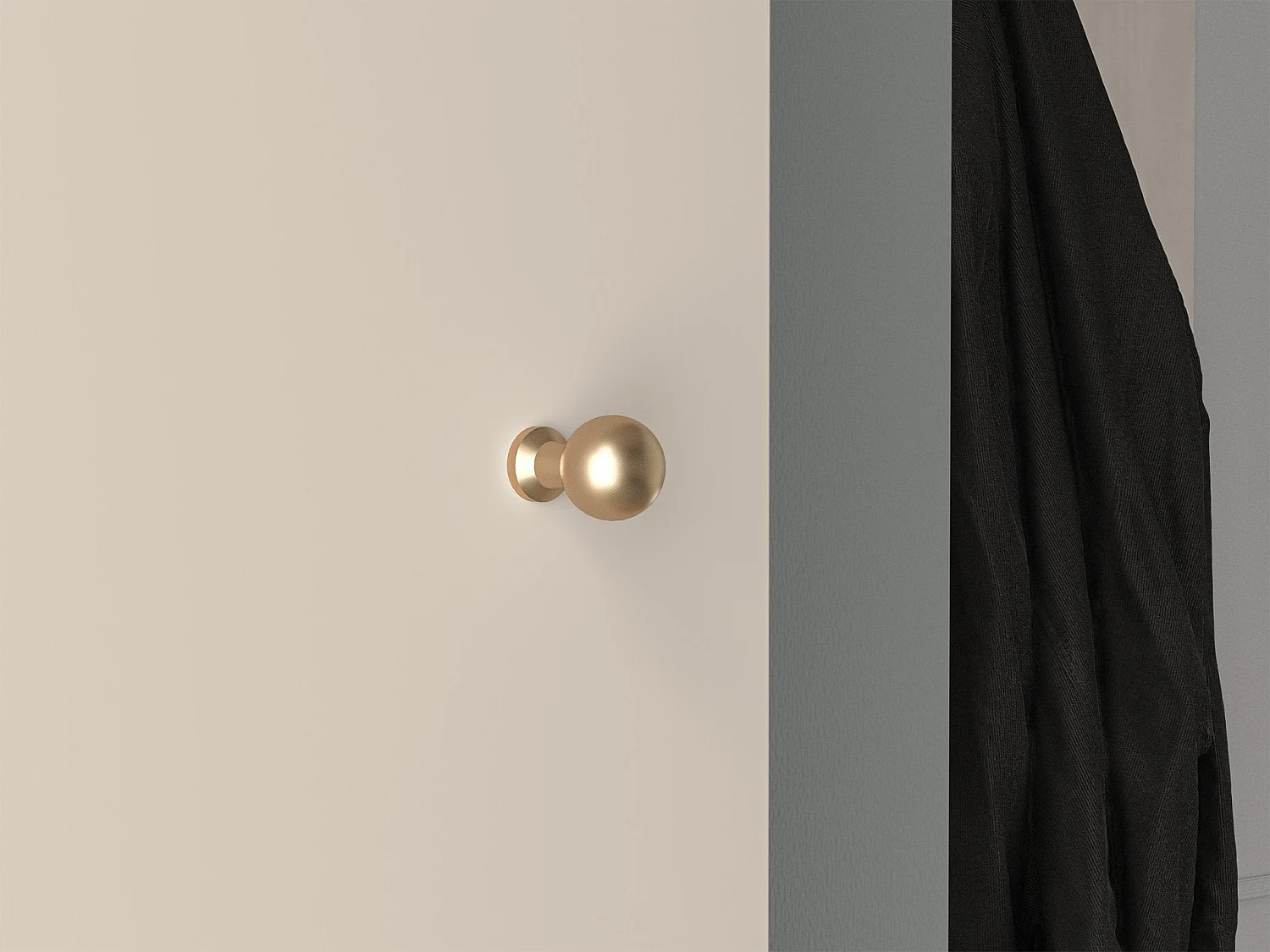 Armoire d'entrée - 55 cm - beige - CALETTO