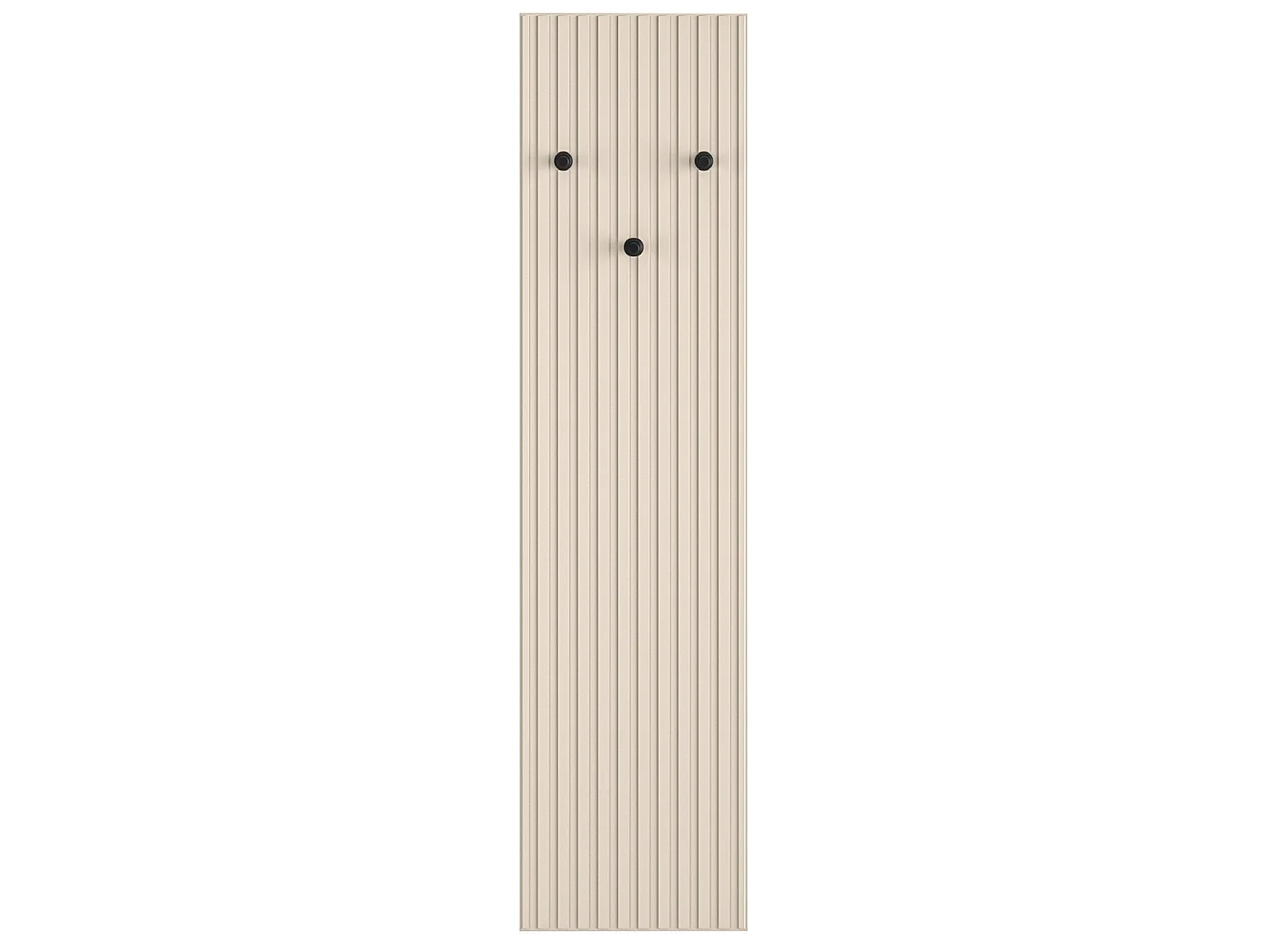 Porte-manteau mural avec lamelles - 34 cm - beige - CALETTO