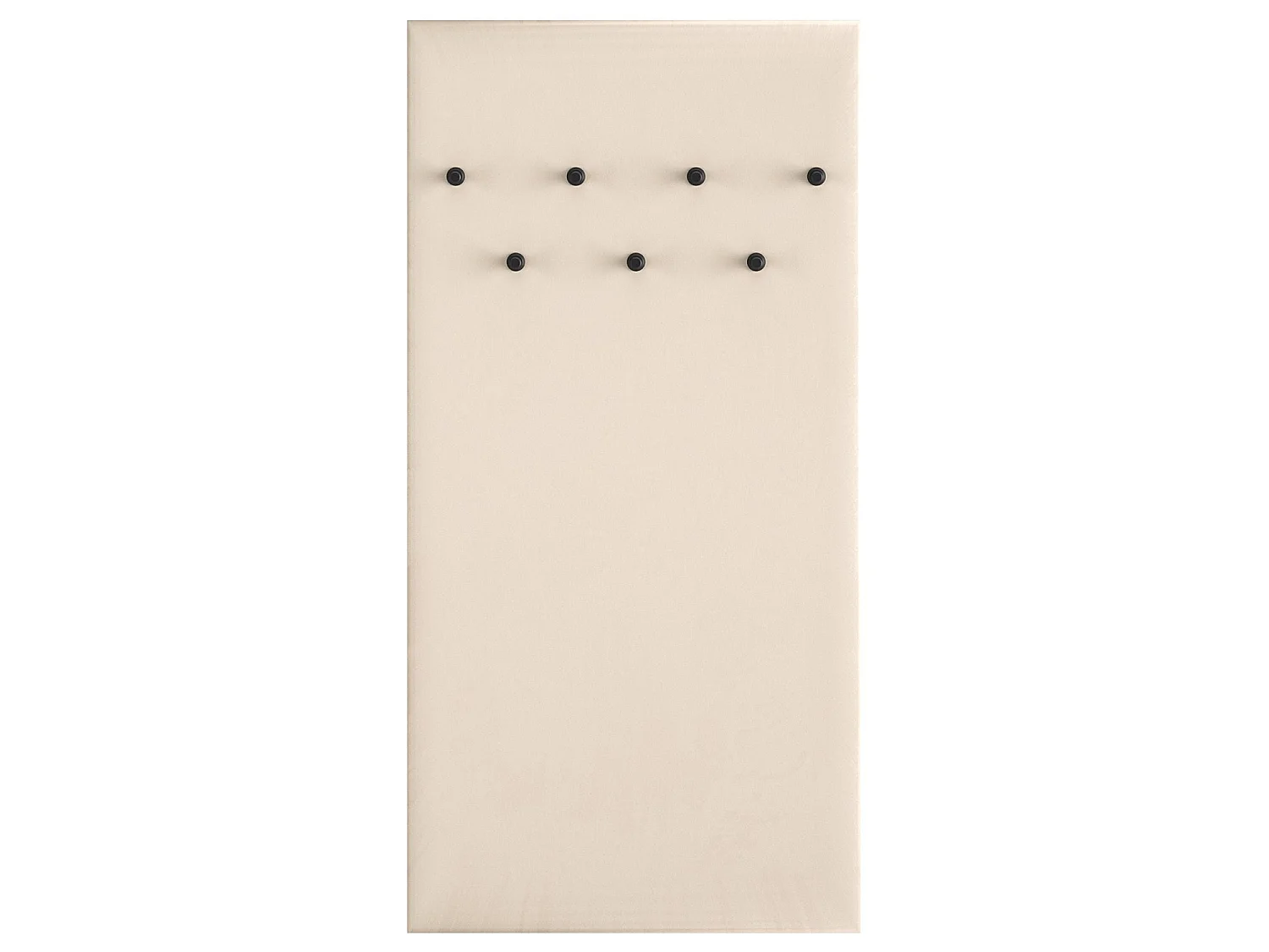 Porte-manteau mural rembourrée - 68 cm - beige - CALETTO