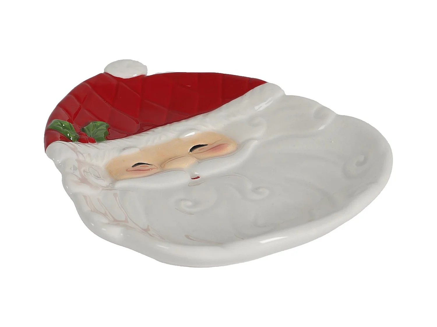 Plat en céramique collection CHRISTMAS TIME modèle père noel