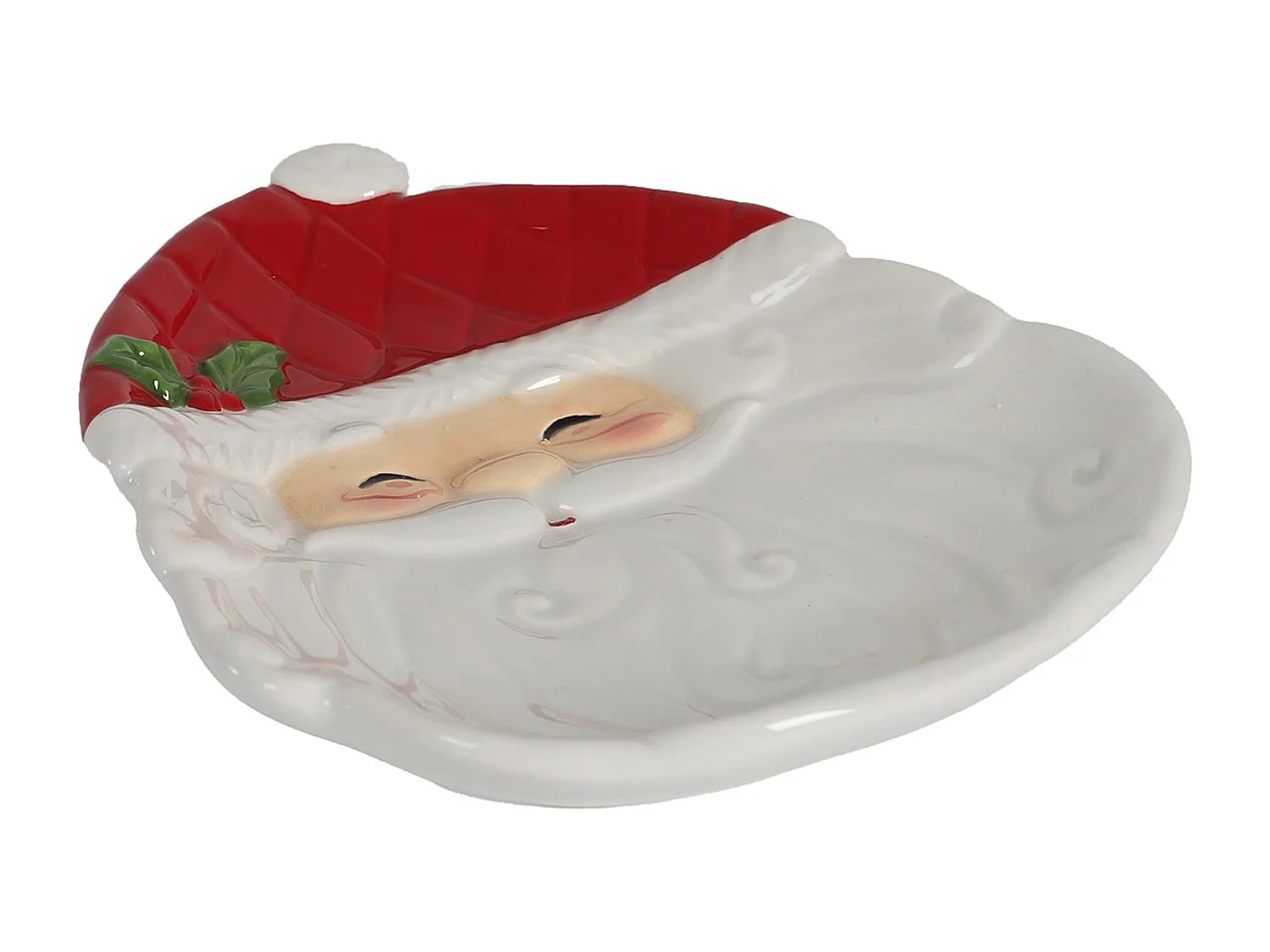 Plat en céramique collection CHRISTMAS TIME modèle père noel