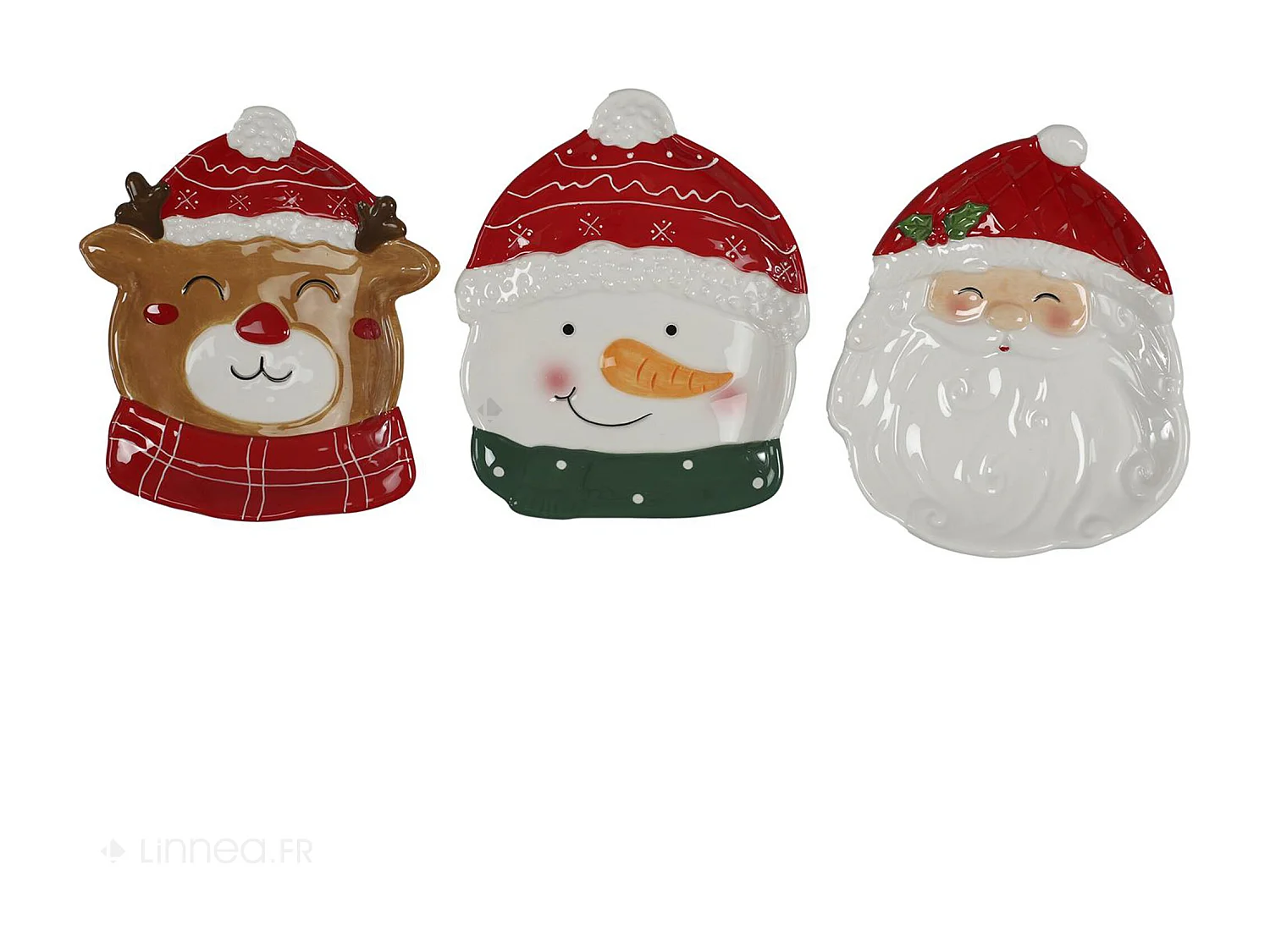 Plat en céramique collection CHRISTMAS TIME modèle renne de noel