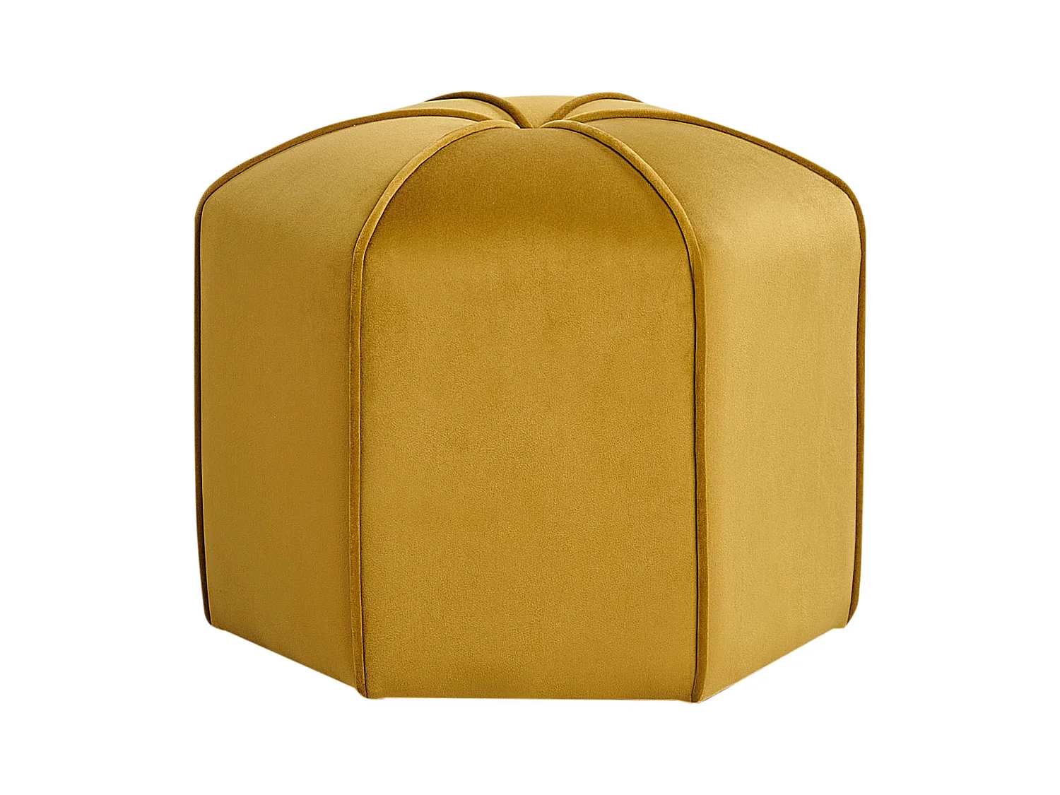 Pouf WISHEK Velours Jaune