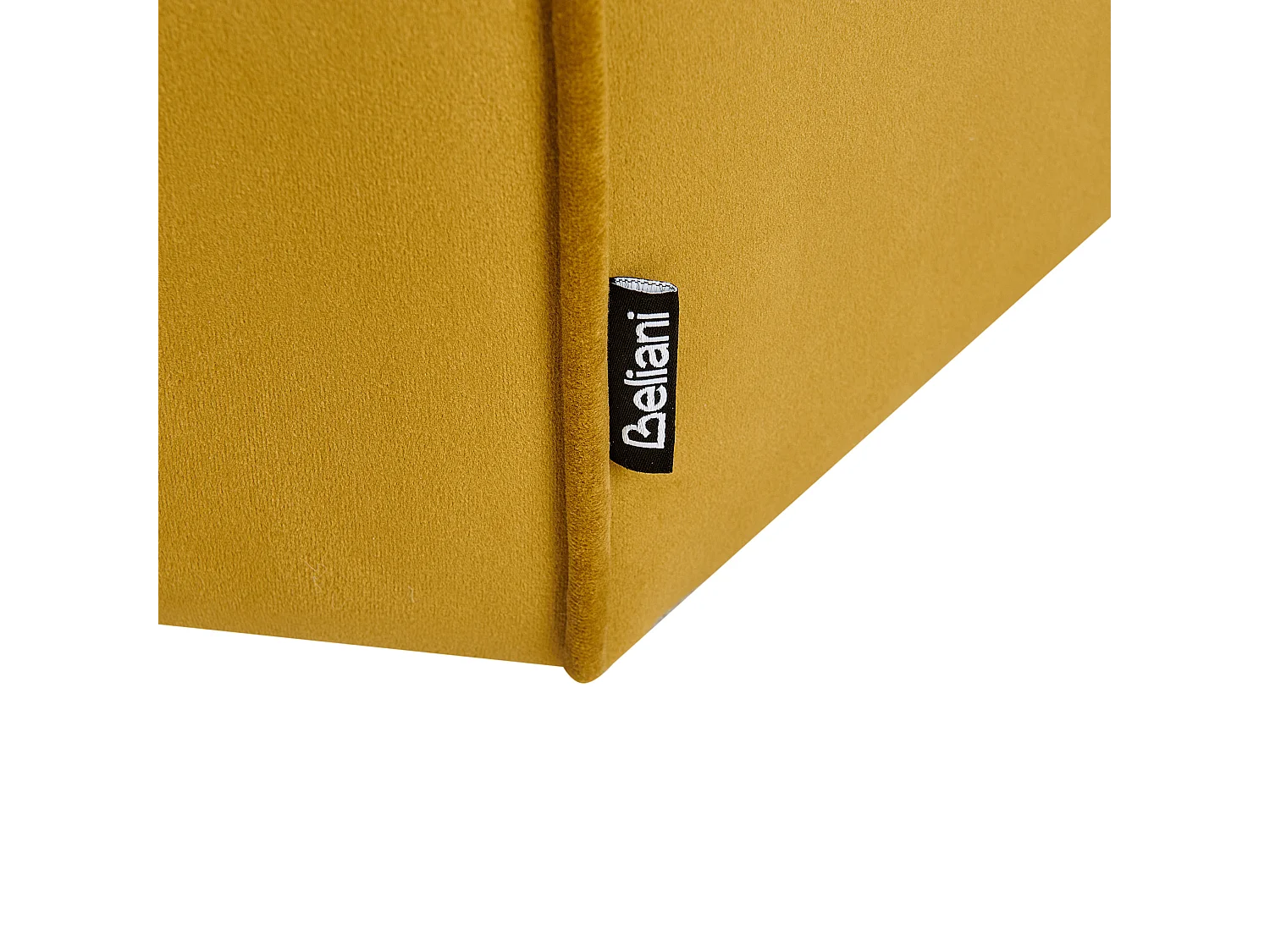 Pouf WISHEK Samtstoff Gelb 45 cm 45 cm 42 cm