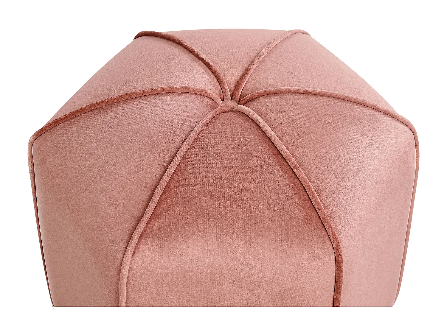 Poef WISHEK Fluweel Roze 45 cm 45 cm 42 cm