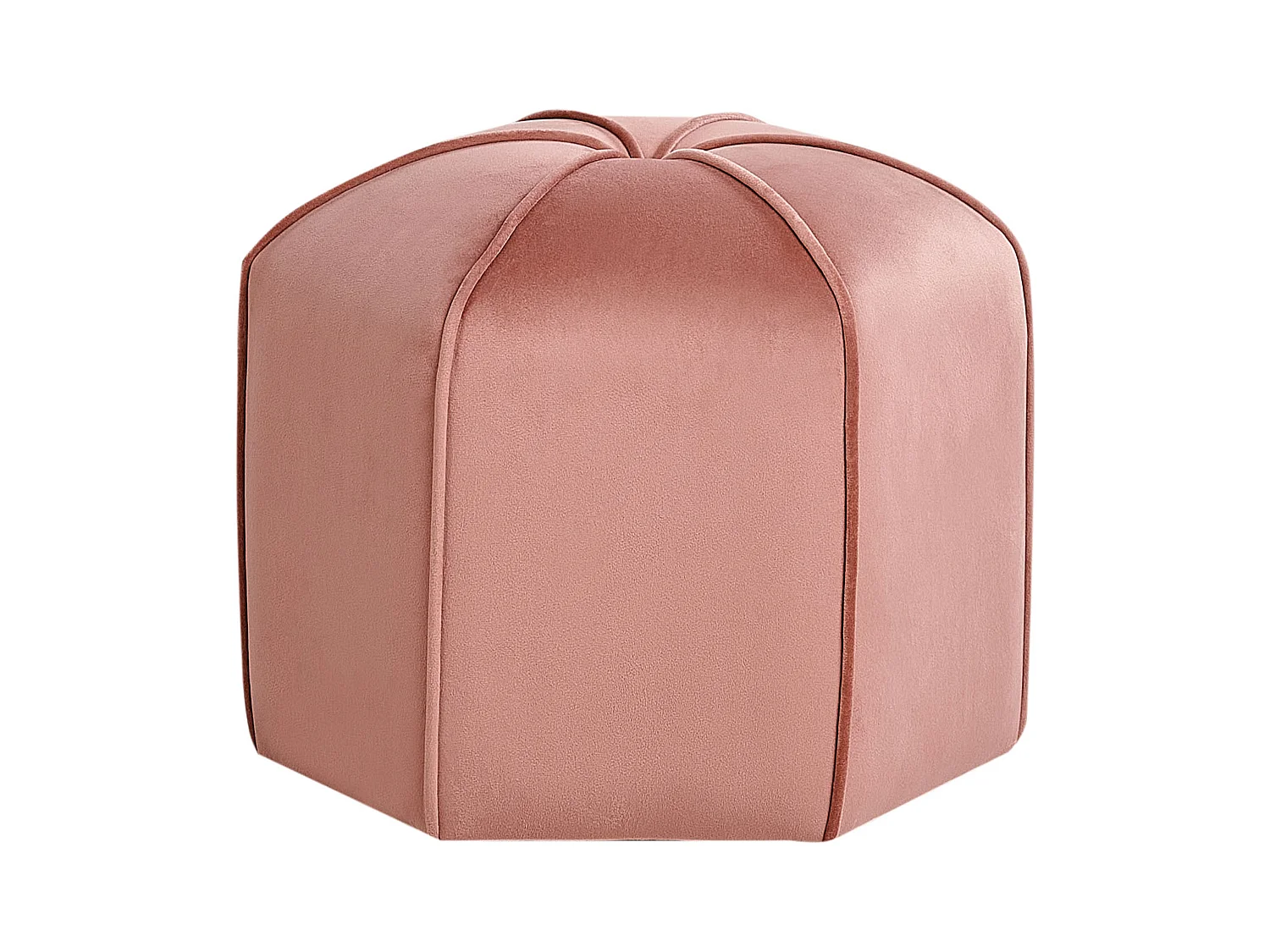 Pouf WISHEK Velours Rose