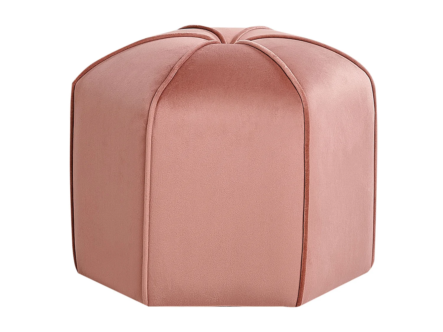 Pouf WISHEK Velluto Rosa 45 cm 45 cm 42 cm