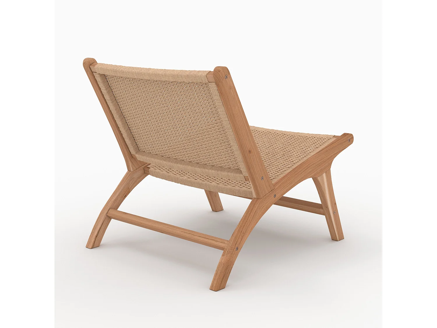 Fauteuil Kilka en bois de teck et cordage en loom - Kilka