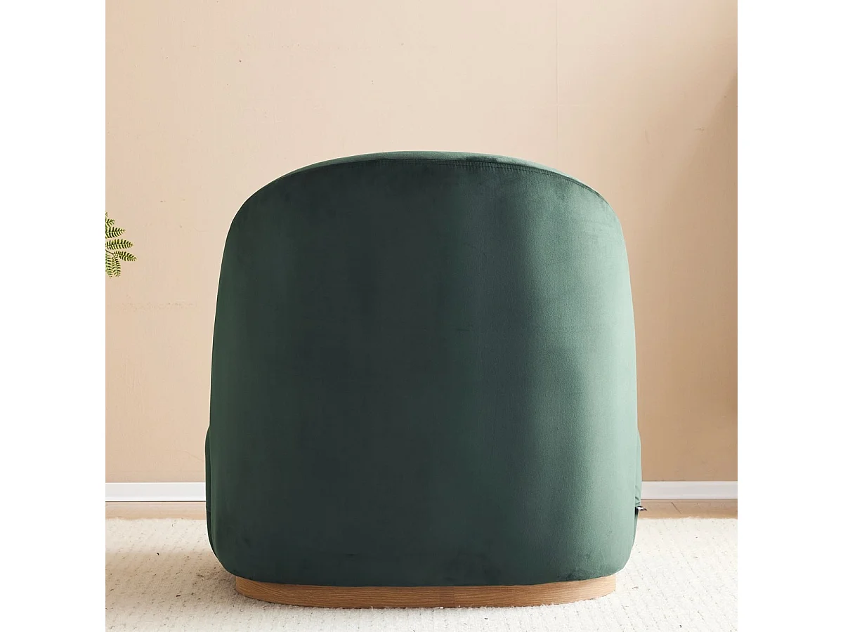 Fauteuil en velours vert - Colette