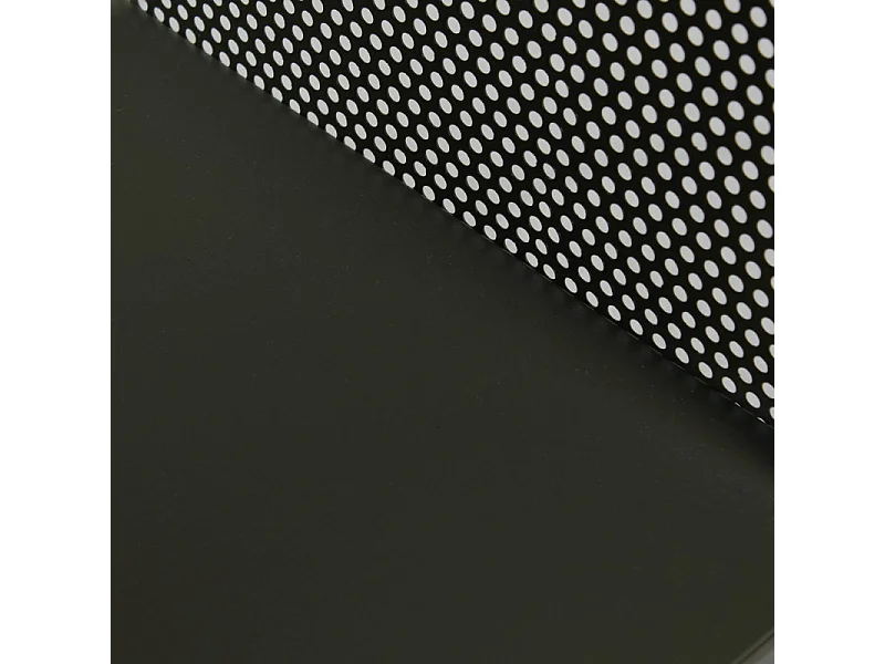 Banc entrée L. 102 cm en métal ajouré vert foncé et tissu - LONE 6986