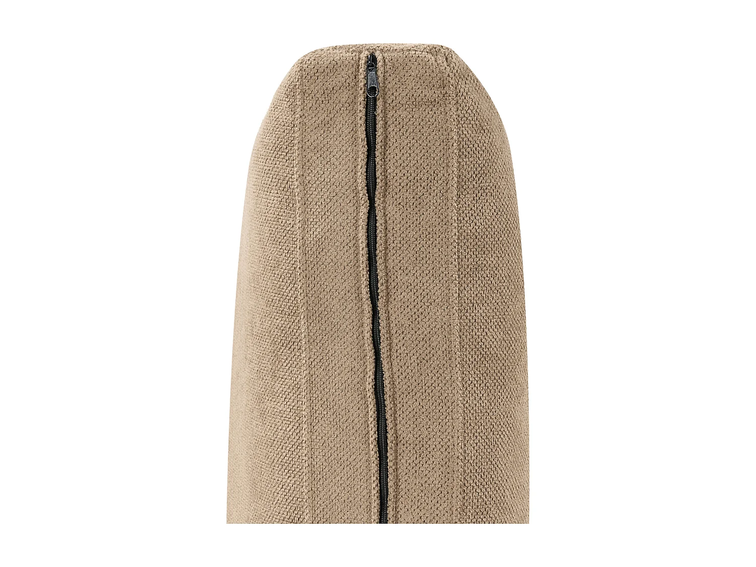 Canapé d'Angle Côté Gauche 3 Places Rembourré en Tissu Marron Clair Flam