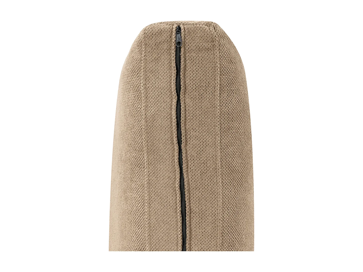 Canapé d'Angle Côté Droit 3 Places Rembourré en Tissu Marron Clair Flam