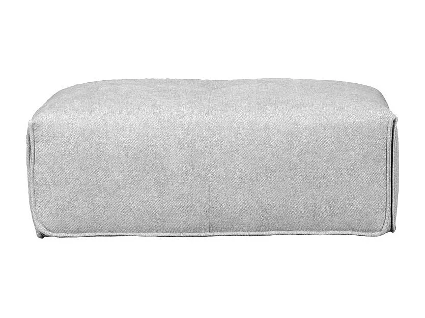 Pouf 105 cm pour canapé composable tissu gris clair - LIVING