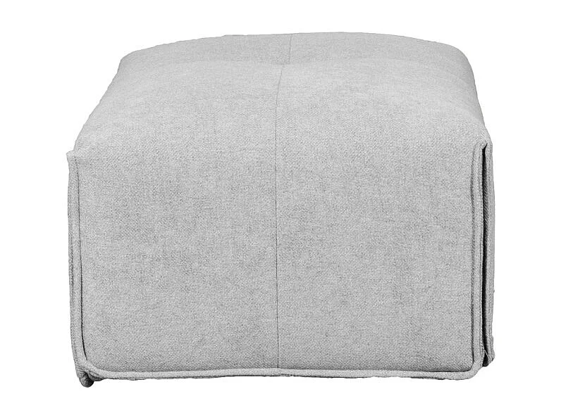 Pouf 105 cm pour canapé composable tissu gris clair - LIVING