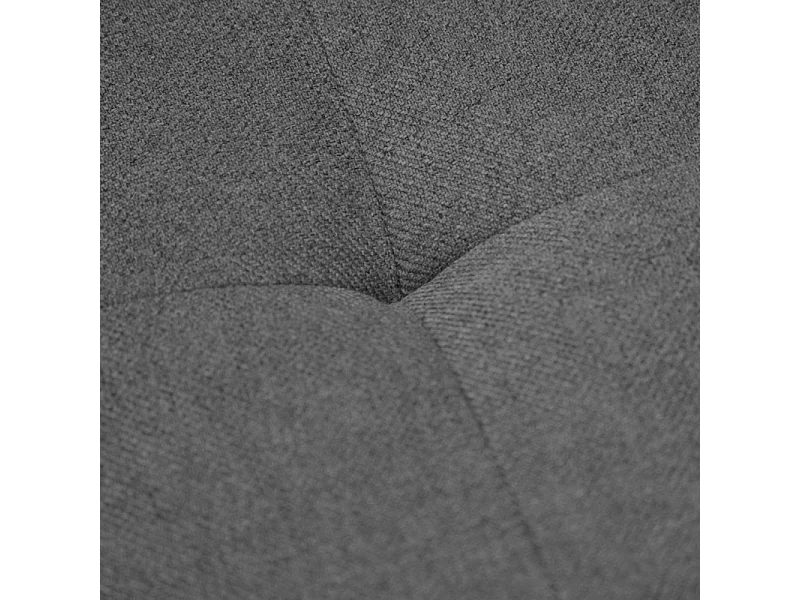 Pouf 105 cm rectangulaire pour canapé composable tissu gris - LIVING
