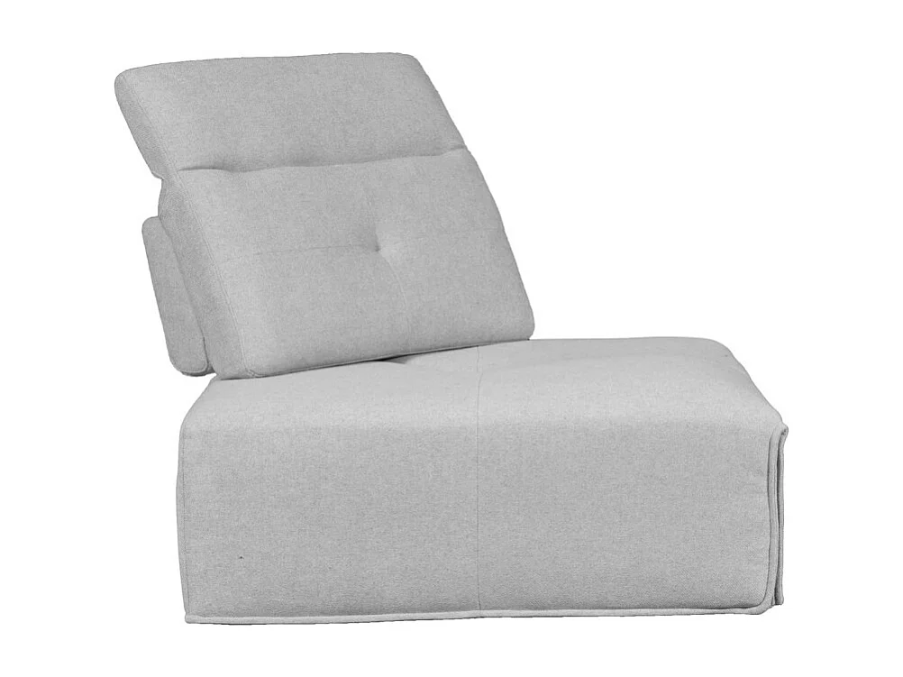 Angle modulable tissu gris clair dossier appui-tête réglables - LIVING