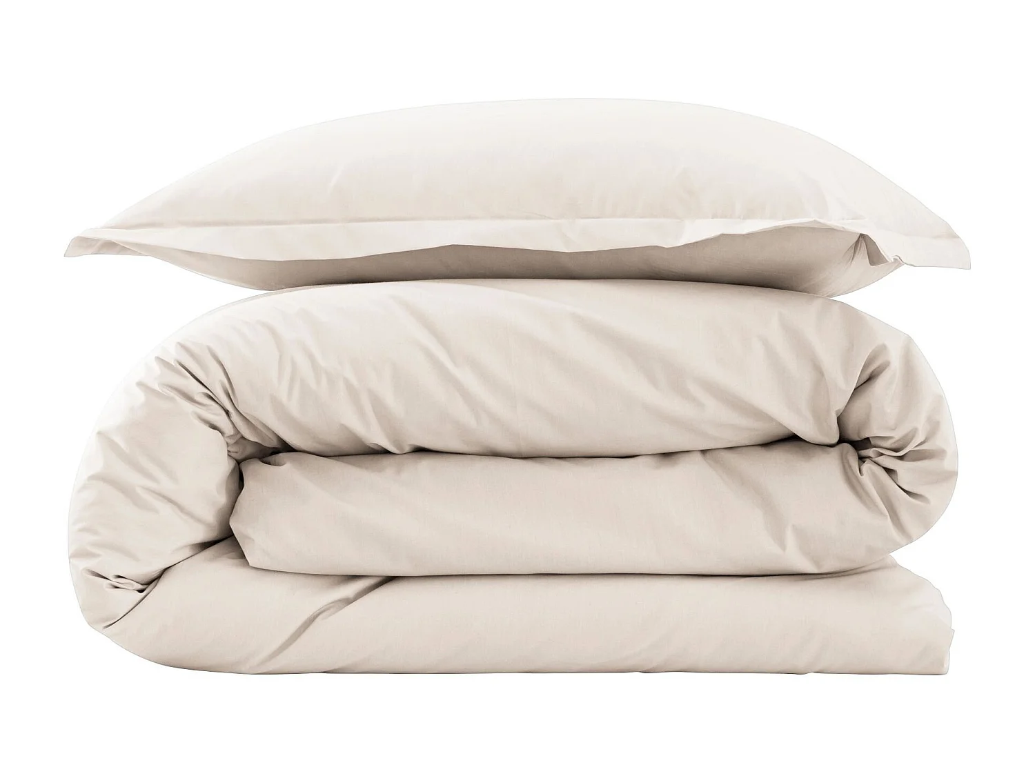 Parure de lit coton percale Meringue 240x220 - SOMEO - MORPHEE