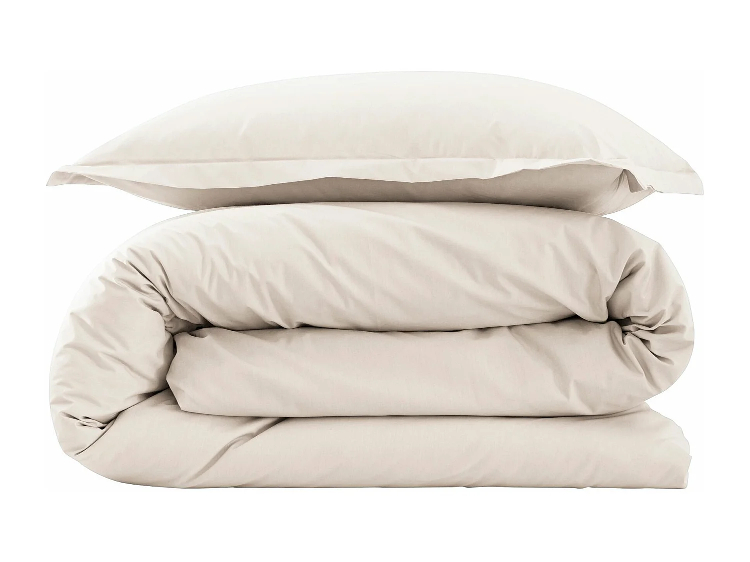 Parure de lit coton percale Meringue 260x240 - SOMEO - MORPHEE