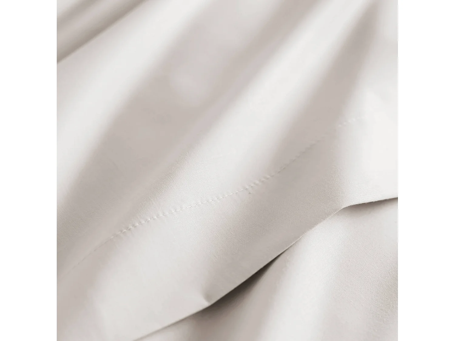 Taie d'oreiller coton percale Écru 65x65 - SOMEO - MORPHEE