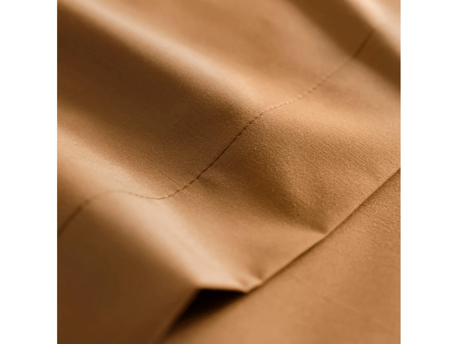 Taie d'oreiller coton percale Jaune 50x70 - SOMEO - MORPHEE
