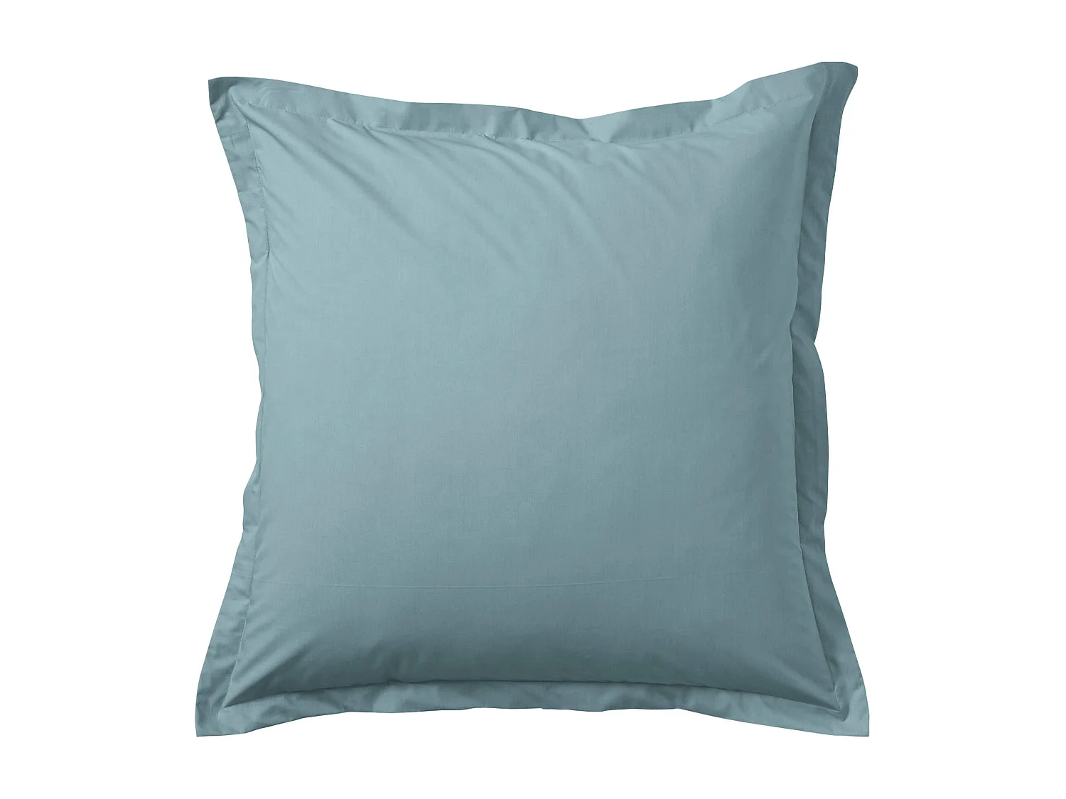 Taie d'oreiller coton percale Bleu 65x65 - SOMEO - MORPHEE