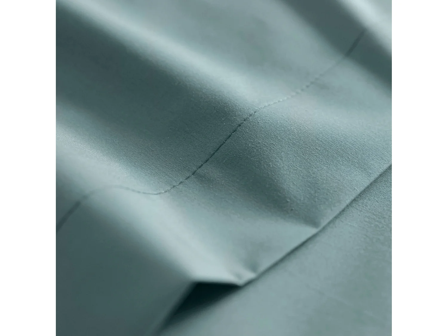 Taie d'oreiller coton percale Bleu 65x65 - SOMEO - MORPHEE